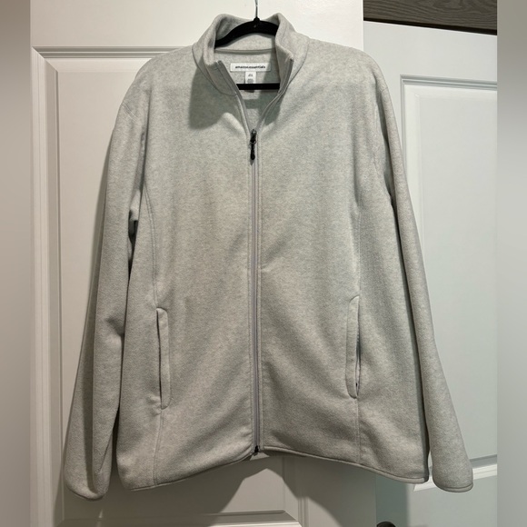 Men's Gray Full-Zip Sweater - Picture 1 of 2
